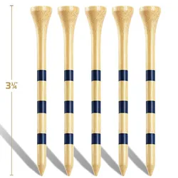 Tee de bambu de golfe 50 peças 83mm/3.267 polegadas altura ajustável bola pino comprimento item de golfe marca de profundidade camisetas 70mm 38mm presente de t de golfe