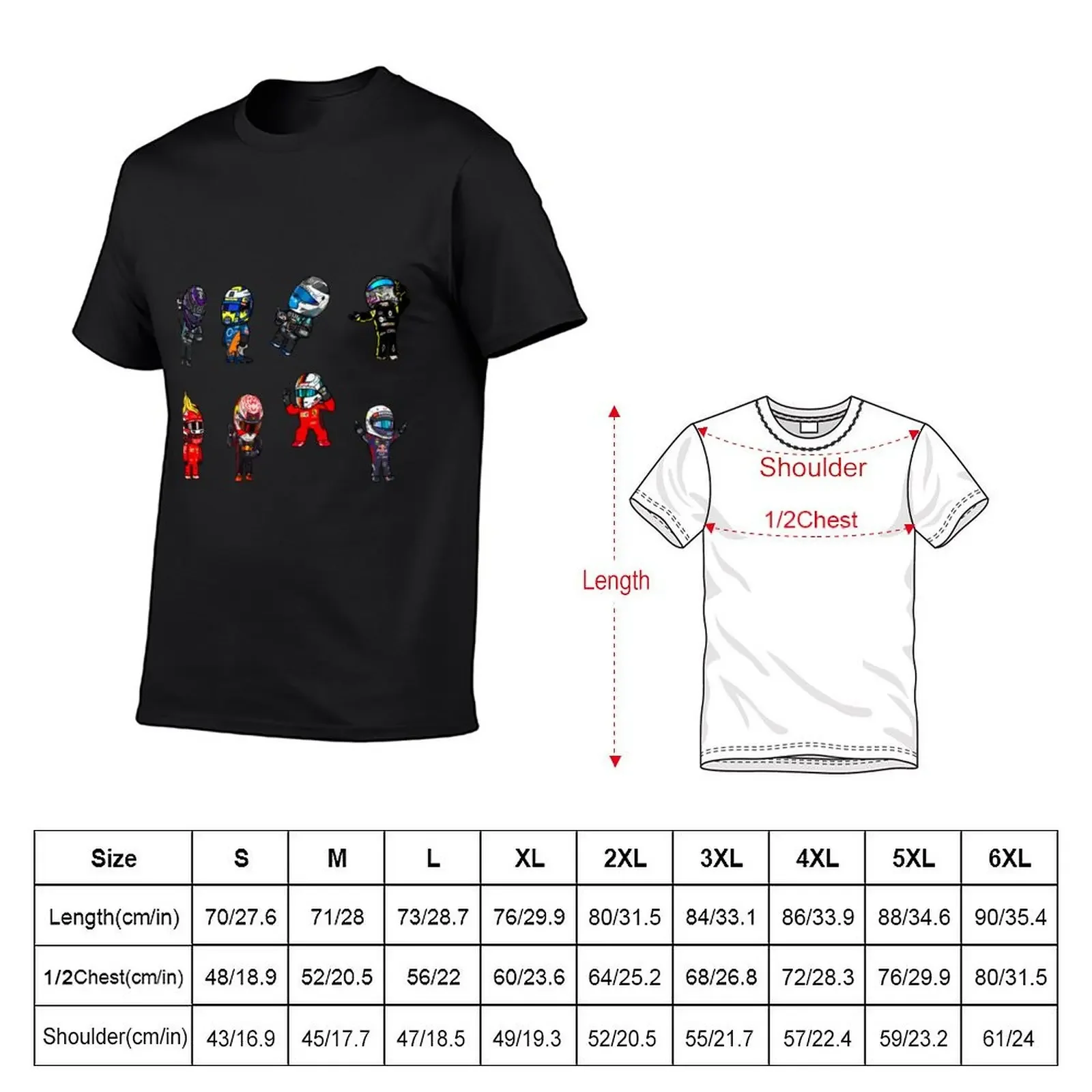 F1 Mini Drivers Sticker Pack Stick T-Shirt plus size tops designer shirts anime tshirt summer tops graphic tshirt men