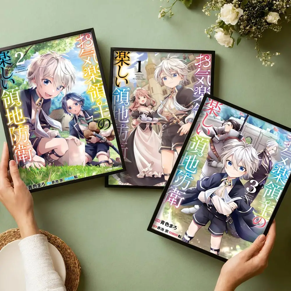 E-Easygoing Territory Defense by the O-Optimistic Lord Poster Stickers Painting Self-Adhesive Art for Living Room Home Decor