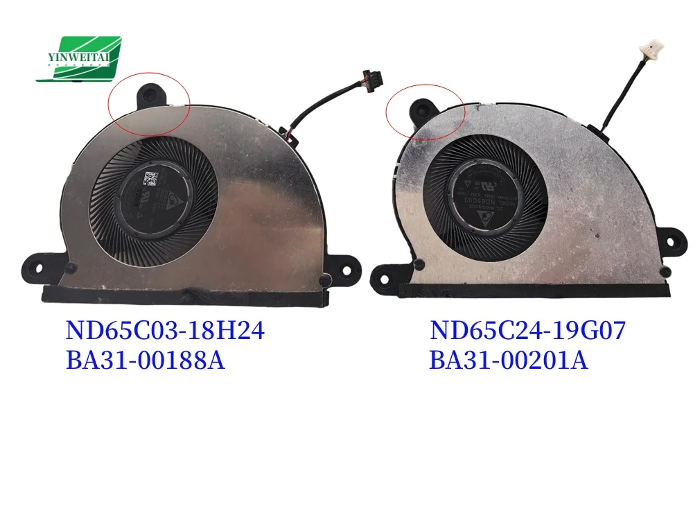 

ND65C24-19G07 BA31-00201A ND65C03-18H24 BA31-00188A fan for Samsung Star telecom NP930MBE NP930MBE-K01US NP730QCJ 730QCJ NP730