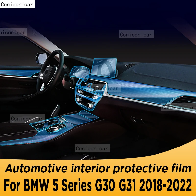 

For BMW 5 Series G30 G31 2018-2022 Gearbox Panel Navigation Automotive Interior Screen Protective Film TPU Anti-Scratch Sticker