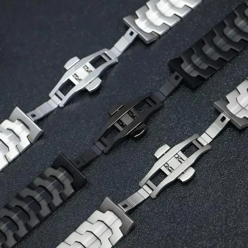 Cinturino in acciaio inossidabile da 22 mm per Amazfit Bip 6/Bip 5 Bip 5 Unity/Cheetah Fascia rotonda per Amazfit Balance/Stratos/GTR 2 3 4 da polso