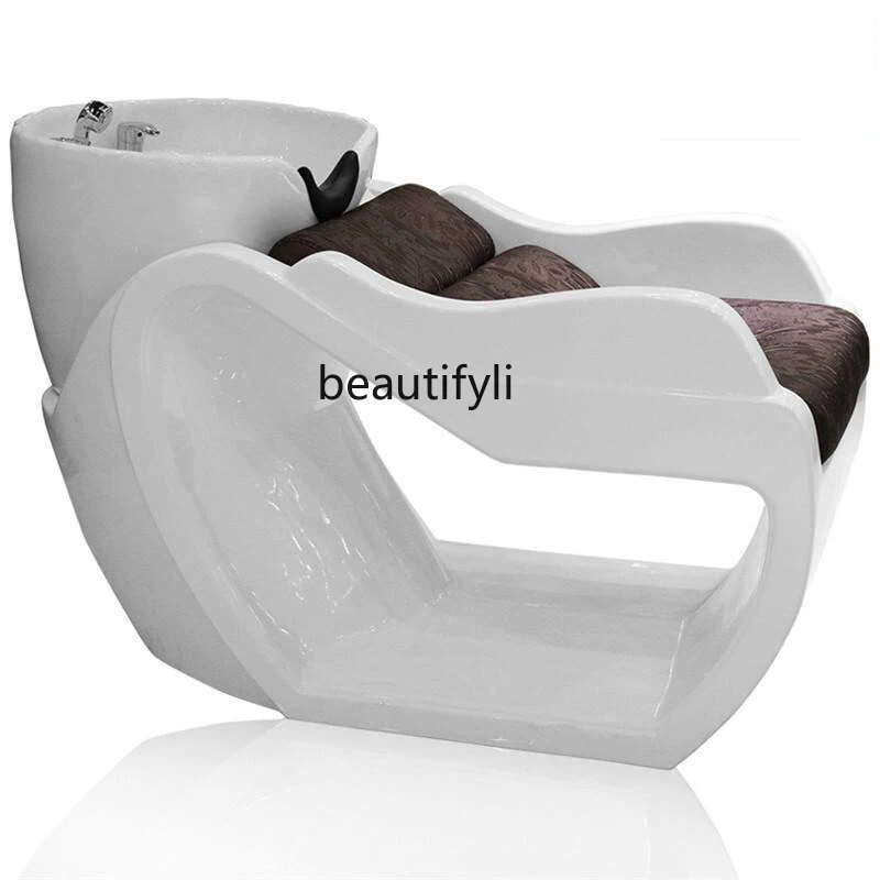 

Letto per shampoo mezzo sdraiato parrucchiere lettino per massaggio speciale a filo letto per shampoo in vetro