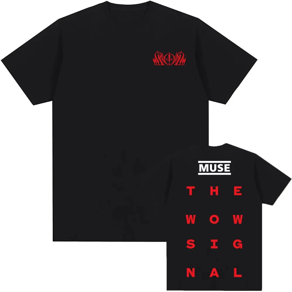 Muse The Wow! Camiseta Signal con estampado gráfico, cuello redondo, camiseta suave de manga corta, Ropa Harajuku para Mujer, Camiseta para Hombre, Tops