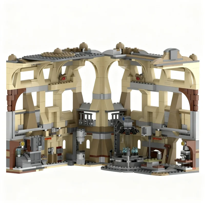 

698PCS MOC Space Battle Book Nook Hunter Forge Model Building Blocks DIY Creative Assembly Building Blocks Display Gift Home Set