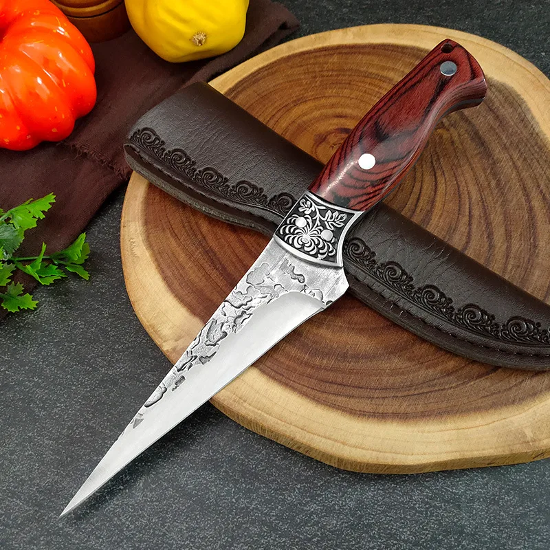 Boning Knife Chef\'s Knives Professional Knife Tool Hand Forged Meat Kitchen Knives Forged Steel Chef Kitchen Tool