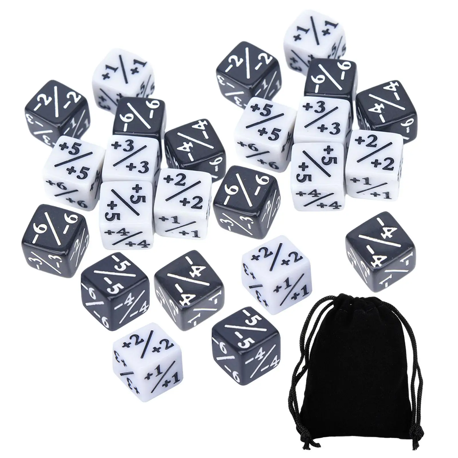 24 dados de fichas de contador para juegos de cartas de rol, accesorios para juegos, suministros para fiestas