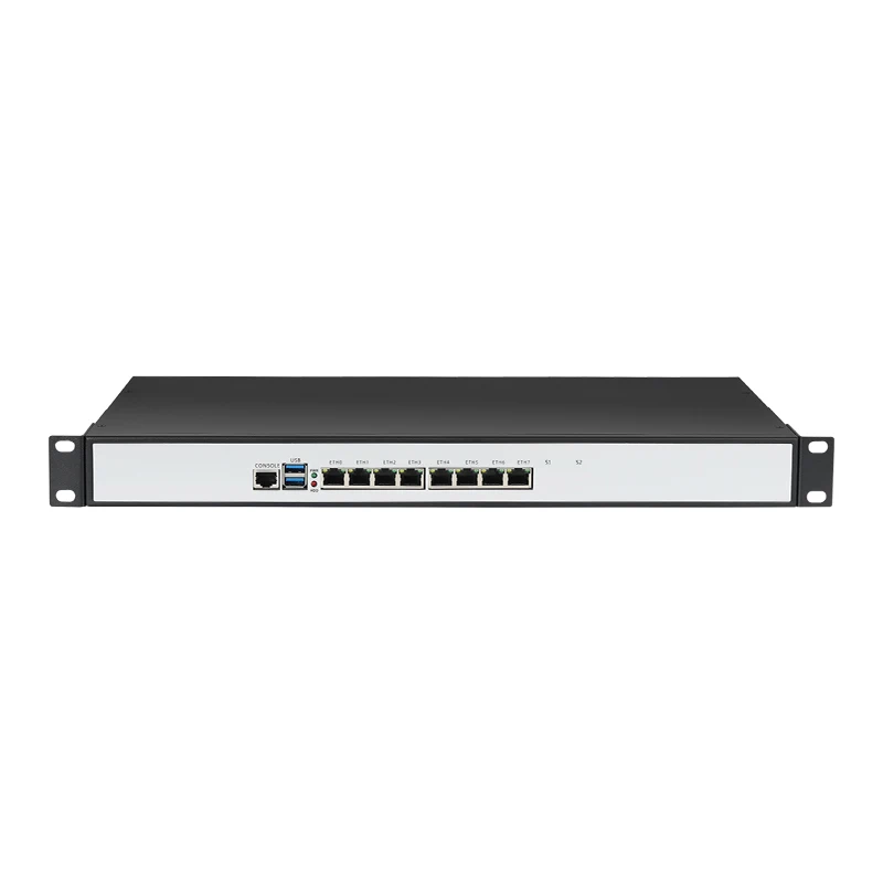 Inter Celeron 3965U/3210M/3865U/J4125 4417U 1U Firewall 6/8/10 Ethernet Industrial Mini PC DDR3/DDR4 SSD Support Linux Pfsense