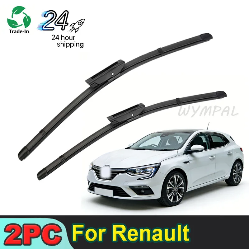

2pc Wiper Front & Rear Wiper Blades Set For Renault Megane 4 2016 - 2021 Windshield Windscreen Window Rain Brushes 24"18"