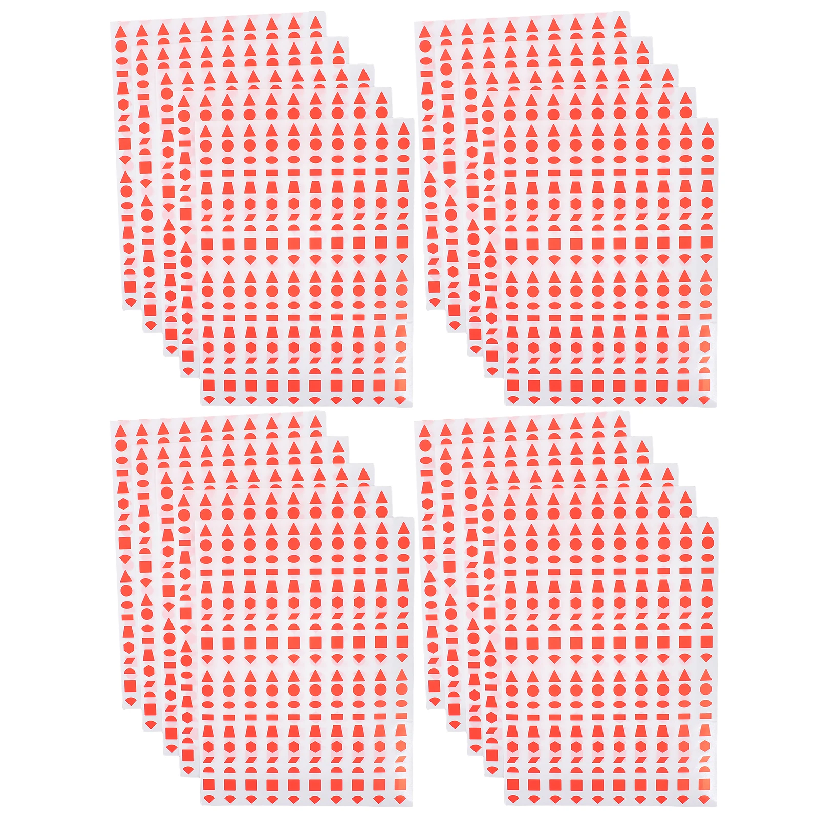 

Geometric Stickers 10Mm Circles Triangles Rectangles Oval Shape Paper Adhesive Coding Labels Decals Easy Peel
