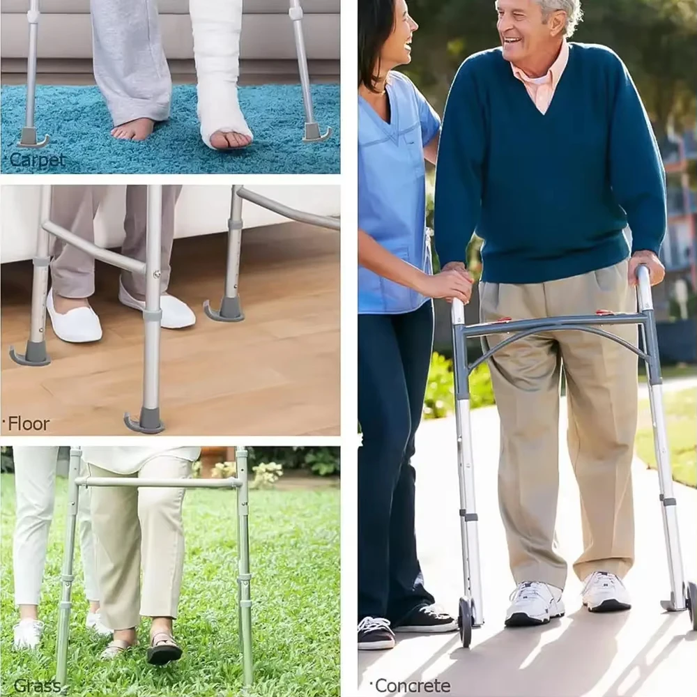1Pc Rubber Foot Pad for Elderly Walking Aid Post Operative Walker Sled Foot Pad for Disabled Individuals Elderly Supplie 25/28mm