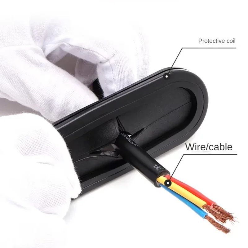 Oval Rubber Grommet Pad Seal Ring Protective Ring Hole Plug For Protection Wire Cable Buckle Type Sealing Cap Protective Coil