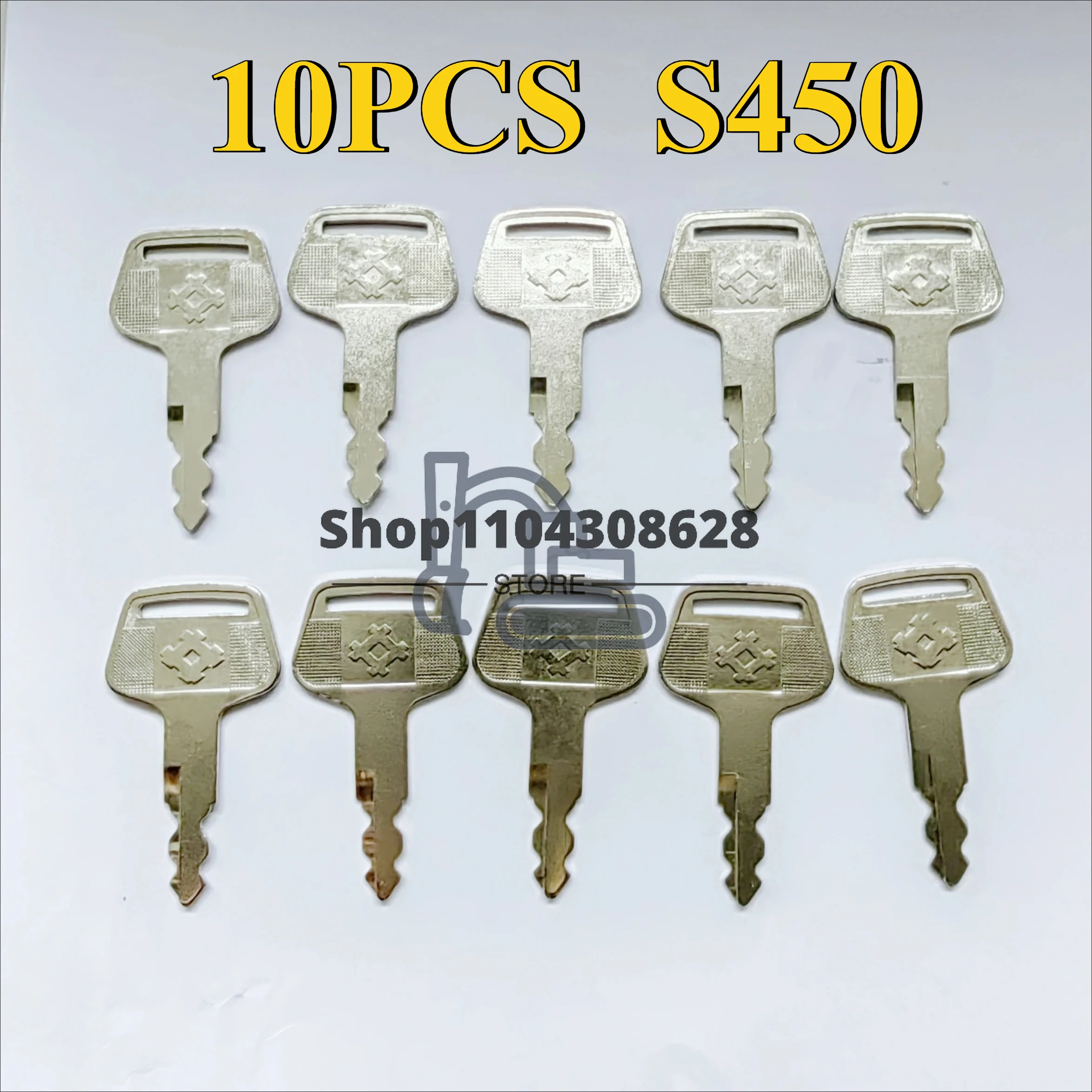 10PCS S450 Ignition Key for Sumitomo S450 Excavator SH200A1 SH200A2 SH200A3 Engine New