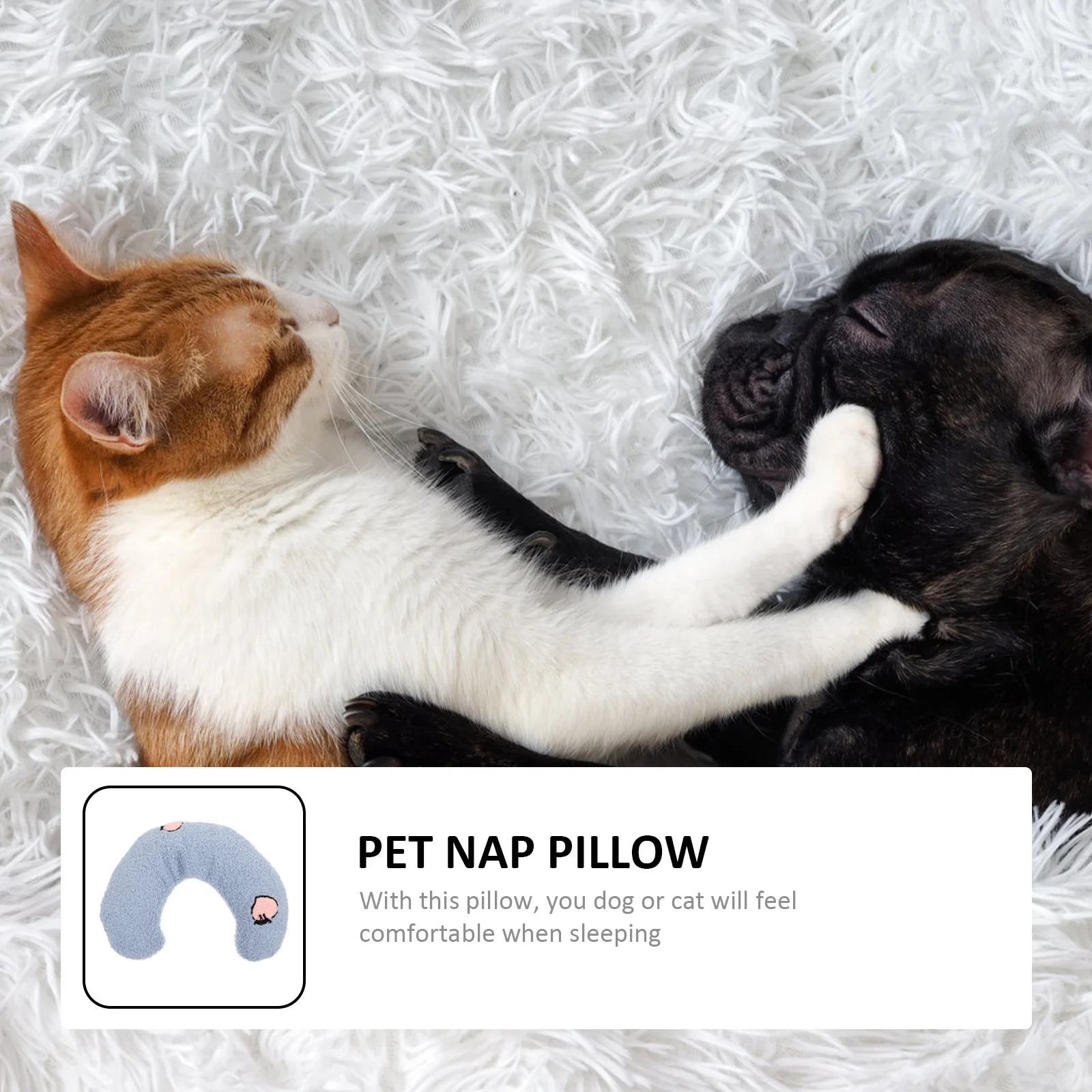

Pillow Soft Nap Cushion For Cat Dog Sleeping Comfortable Support Sleeping Neck Dog Puppy Neck Supplies