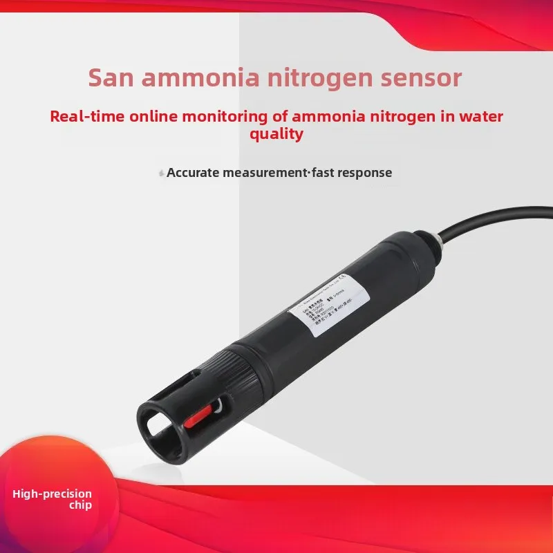Water Quality Ammonia Nitrogen Sensor 485 Accurate Monitoring of Water Quality Ammonia Nitrogen Probe Aquaculture Wastewater
