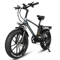 CMACEWHEEL T20 Adult Electric Bike Electrical Road Bicycle 48V 18Ah Fatbike MTB E-bike 20*4 inches Mountain Ebike