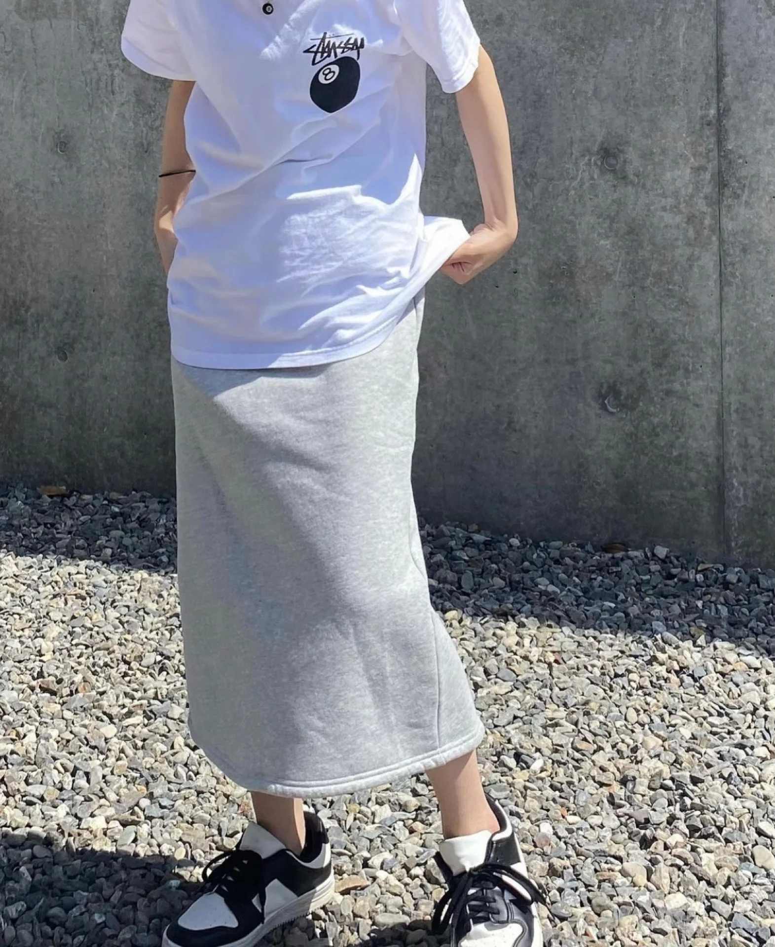 

Classic round Ne ort Sve T-irt Women's Sle American Version Bla 8 Glue Printing Logo Casual Summer Cotton Tee