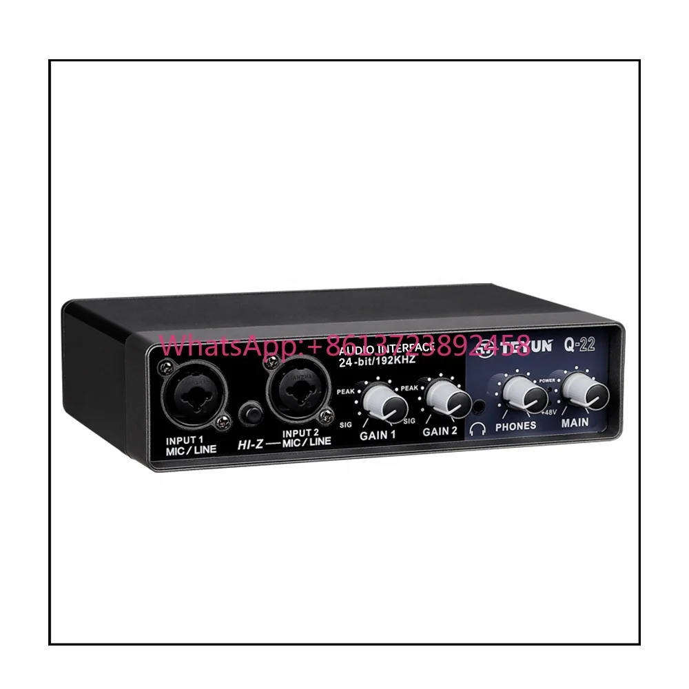 TEYUN Q22 Professional USB Sound Card Microphone Hot Selling Live Recording Special Arranger Laptop Free Computer Drive