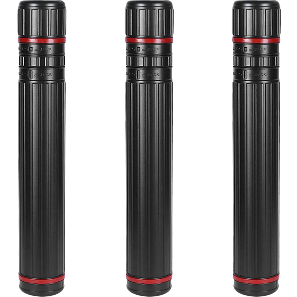 3Pcs Portable Telescopic Poster Tube Adjustable Length Shoulder Strap Durable Carrying Case for Posters Artwork