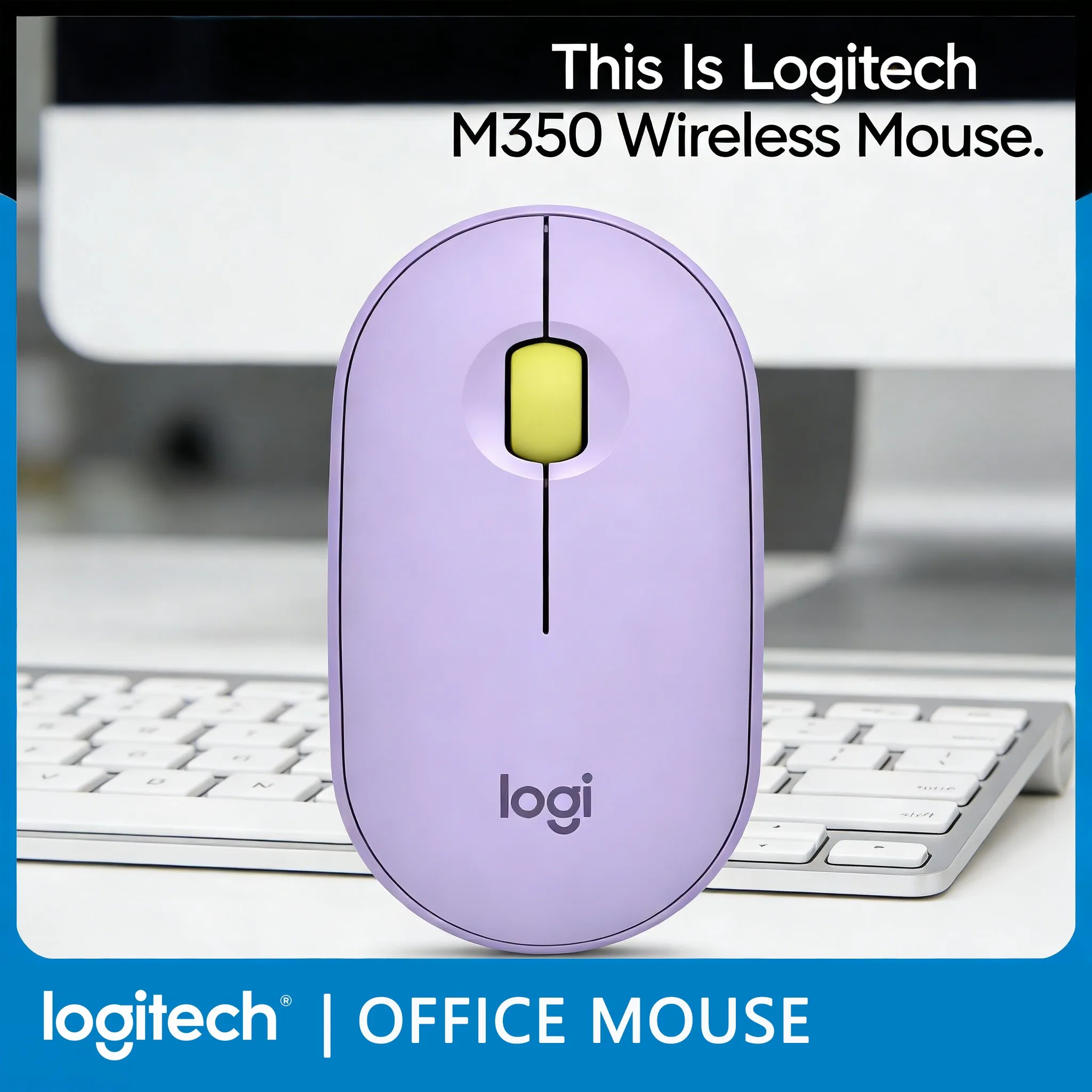 

M350 Cross-Platform Wireless Mouse Windows Mac iOS Android Noiseless Click