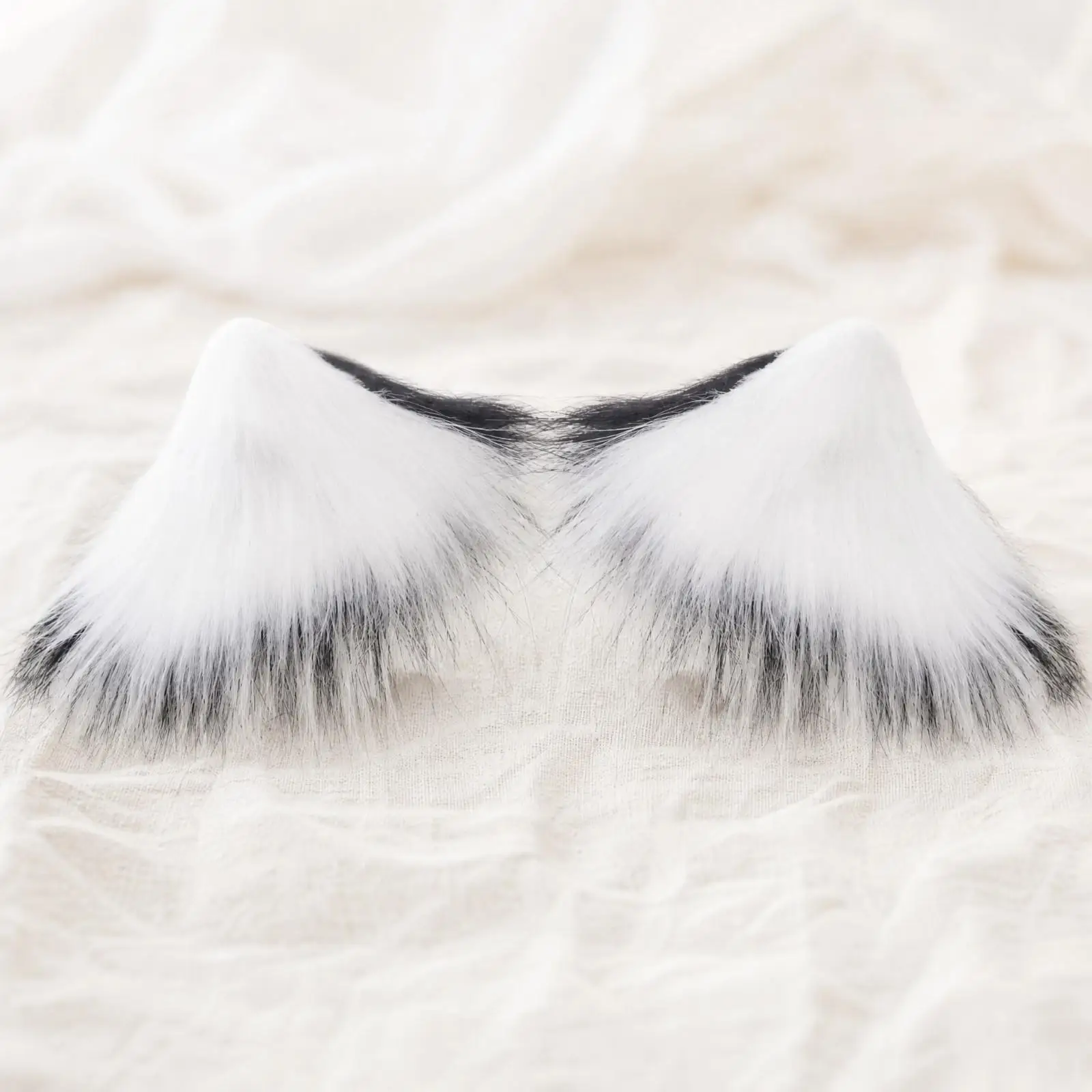 Handmade Soft Ear Hair Gentle Clasp Furry Ear Hair Clip Soft for Lolita Fashion Enthusiasts, Cosplayers, Decorative Hairstyles,