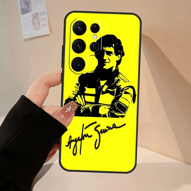 Ayrton Senna Phone Case For Samsung Galaxy S22 S21 S23 Ultra Note 20 S8 S9 S10 Note 10 Plus S20 FE Cover