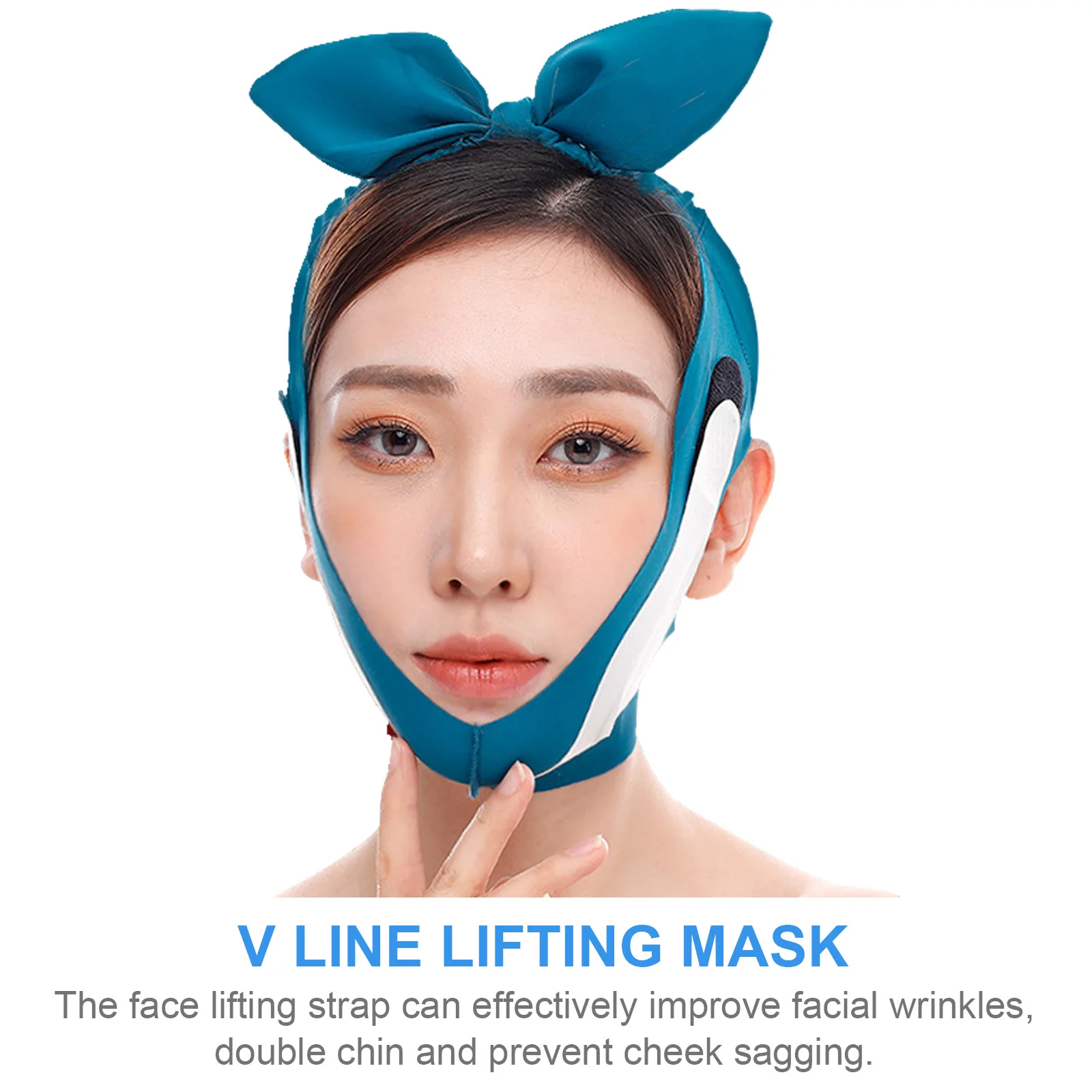 Face-Lift Strap Far-Infrared Lifting Belt Anti-Wrinkle Cheek Sagging Prevention Soft Material Long Time Comfortable