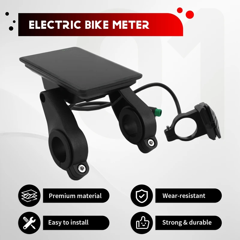 Electric Bike LCD Display Meter USB Compatible LCD Panel