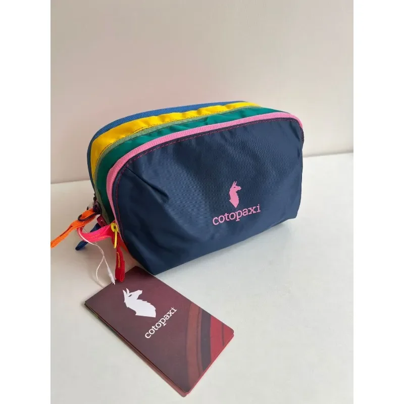 2026 Dopamine Color Block Waterproof Large Capacity Ultra Light Toiletry Bag Cosmetic Pouch Portable Travel Wash Organizer For H