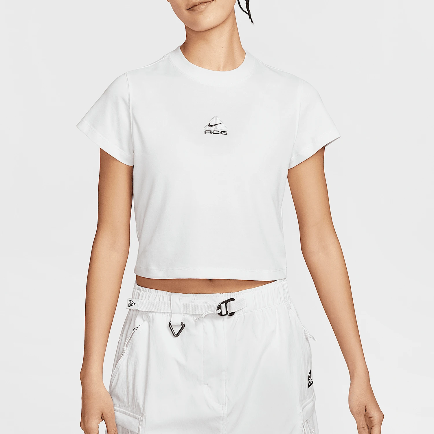 

Nike Genuine 2025 Summer Women's Cropped Breathable Knit Slim-fit T-Shirt HM6085-121