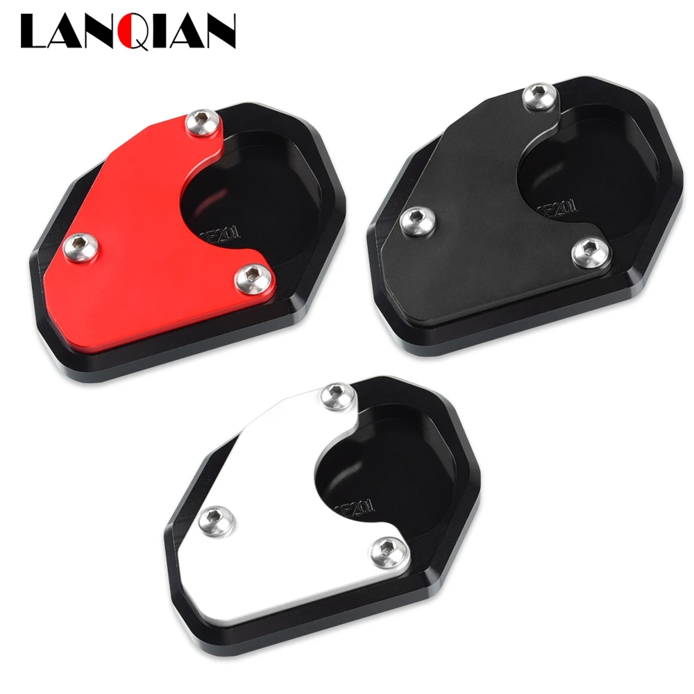 Motorcycle Aluminium Accessories Side Stand Enlarge Extension Kickstand Plate For Trident 660 TEIDENT 600 2021-2022 2022-2023