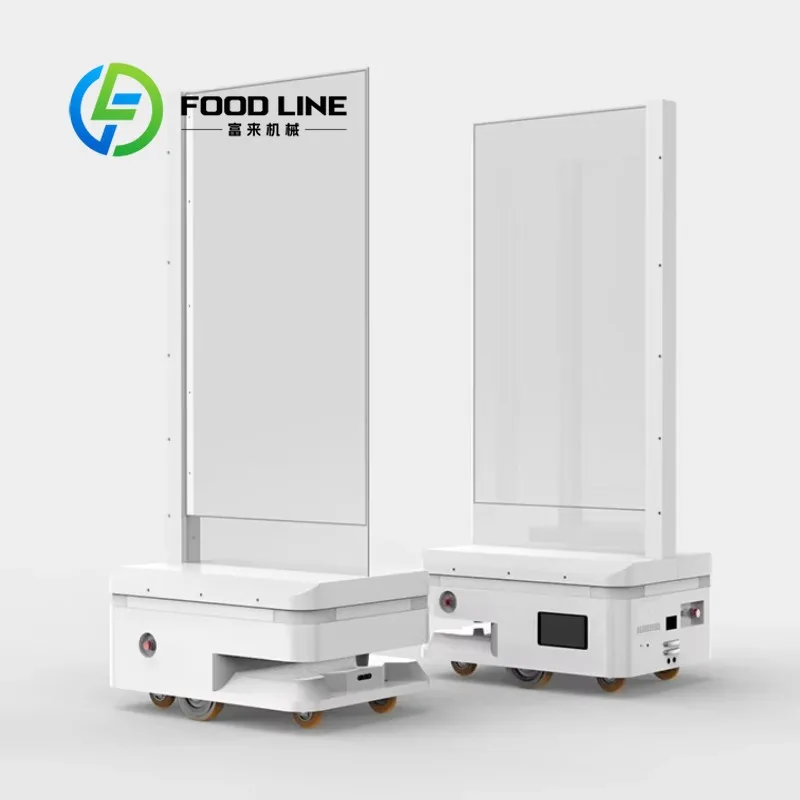 Transparent OLED Advertising Robot Smart Interactive Digital Display Robot For Shopping Mall Exhibition Hall Retail Store Public