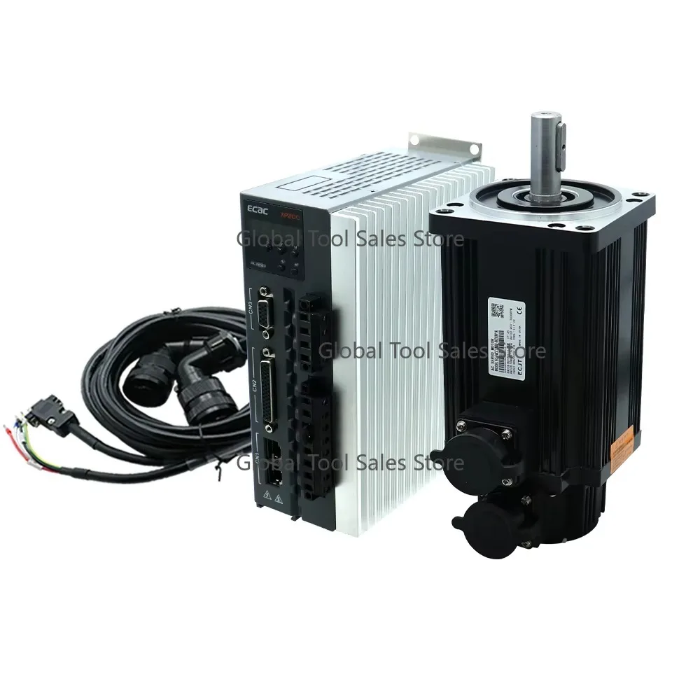 

HLTNC Polish Warehouse 110mm 1.8KW 3000RPM 6A 6NM 220V Servo Motor F4CC180V AC Driver XS520 IE3 Efficiency for CNC