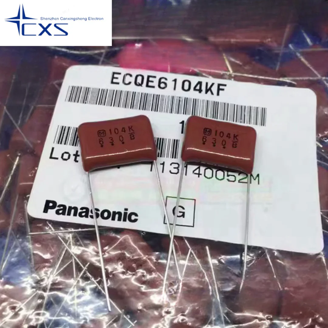 

10 шт. ECQE6104KF 630V104K Panasonic Конденсатор CBB 630V0.1UF 100NF шаг: 15 мм