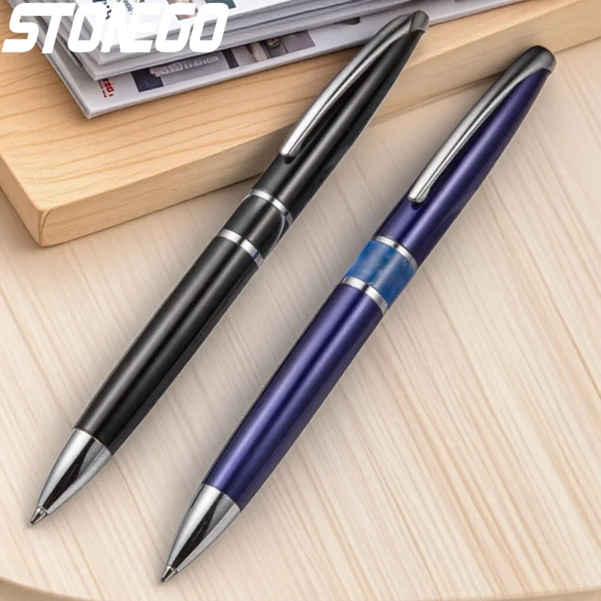 

Роскошная акриловая шариковая ручка со средним наконечником, 1 0 мм, многоразовая шариковая ручка-ролик, гладкая ручка из нержавеющей стали для письма