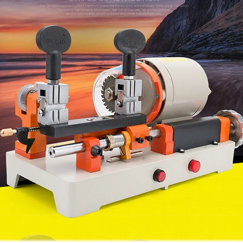 

Extended horizontal steel clamp key duplicating machine, 220V hardware and electric vehicle key grinding machine.