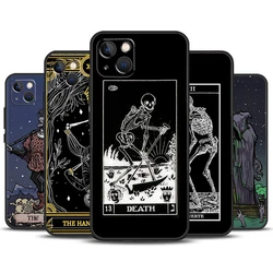 The Hermit Tarot Card Grim Reaper Case For iPhone 16 15 14 13 12 11 Pro Max Mini X XR XS Max 7 8 Plus 2 Bumper Cases Cover