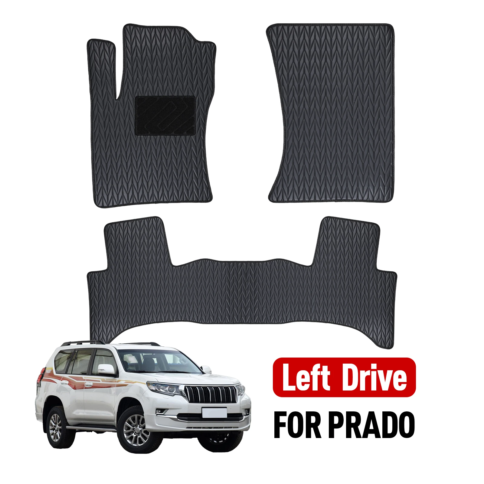 

Custom car floor mat for Toyota Prado 2010-2019 Floor Mats All Weather Trunk Mats Floor Mat Waterproof Non-Slip