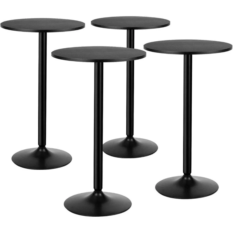 Inch Height Modern Style Round Top Standing Circular Cocktail Table Suitable for Living Room, Kitchen,