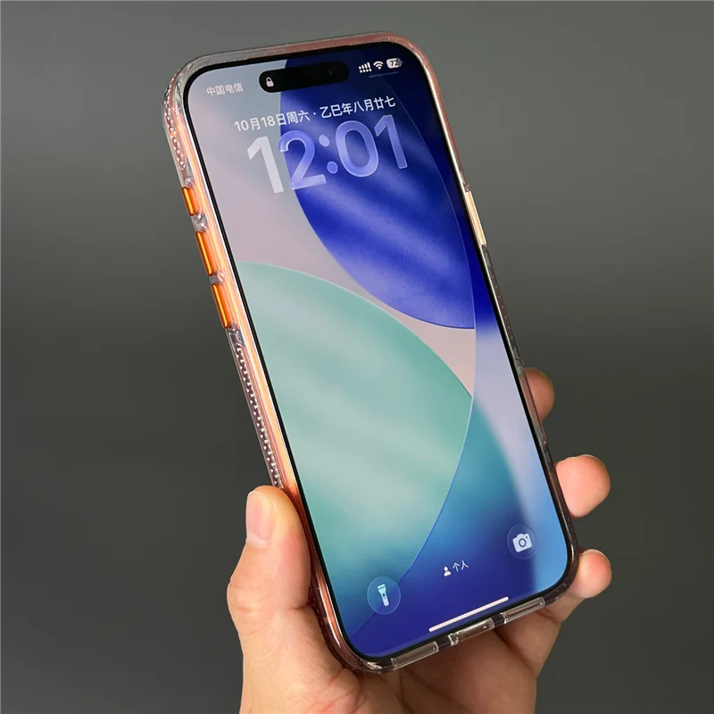 Trendige Matte Halbtransparente Farbverlauf-Hülle für Magsafe Magnetische Hülle Geeignet für iPhone 18Pro 17promax 17Pro Sturzsichere Abdeckung – Detail 4