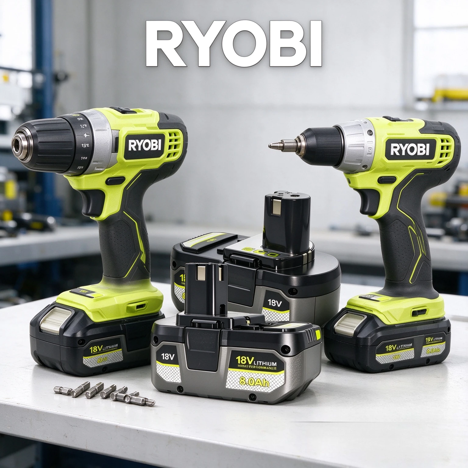 RYOBI 18V 6.0Ah 8.0Ah Li-ion Replacement Battery Compatible P108 RB18L60 RB18L80 Anti-drop Lithium Battery for Outdoor Tools