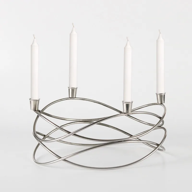 Candlestick Model Room Sales Office Designer Ornament Creative Restaurant Desktop Candlestick Ornament