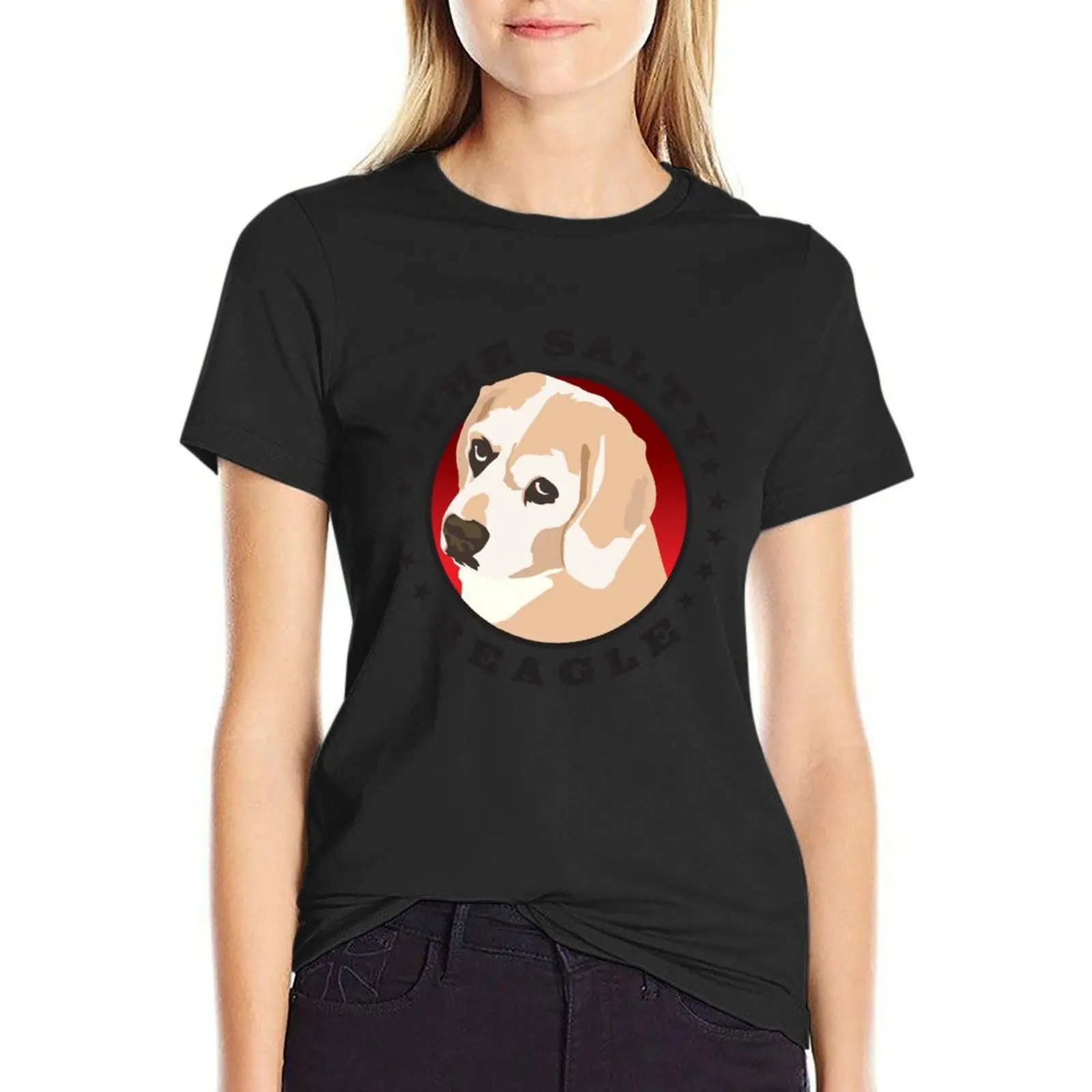 

The Salty Beagle - Dukey T-Shirt Short sleeve tee kawaii clothes t shirts for Women loose fit