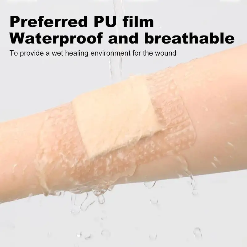 Polyurethane Foam Adhesive Dressing Wound Dressing Sterile Bedsore  Pad Patch Pressure Ulcer Pad For Bedridden Patients