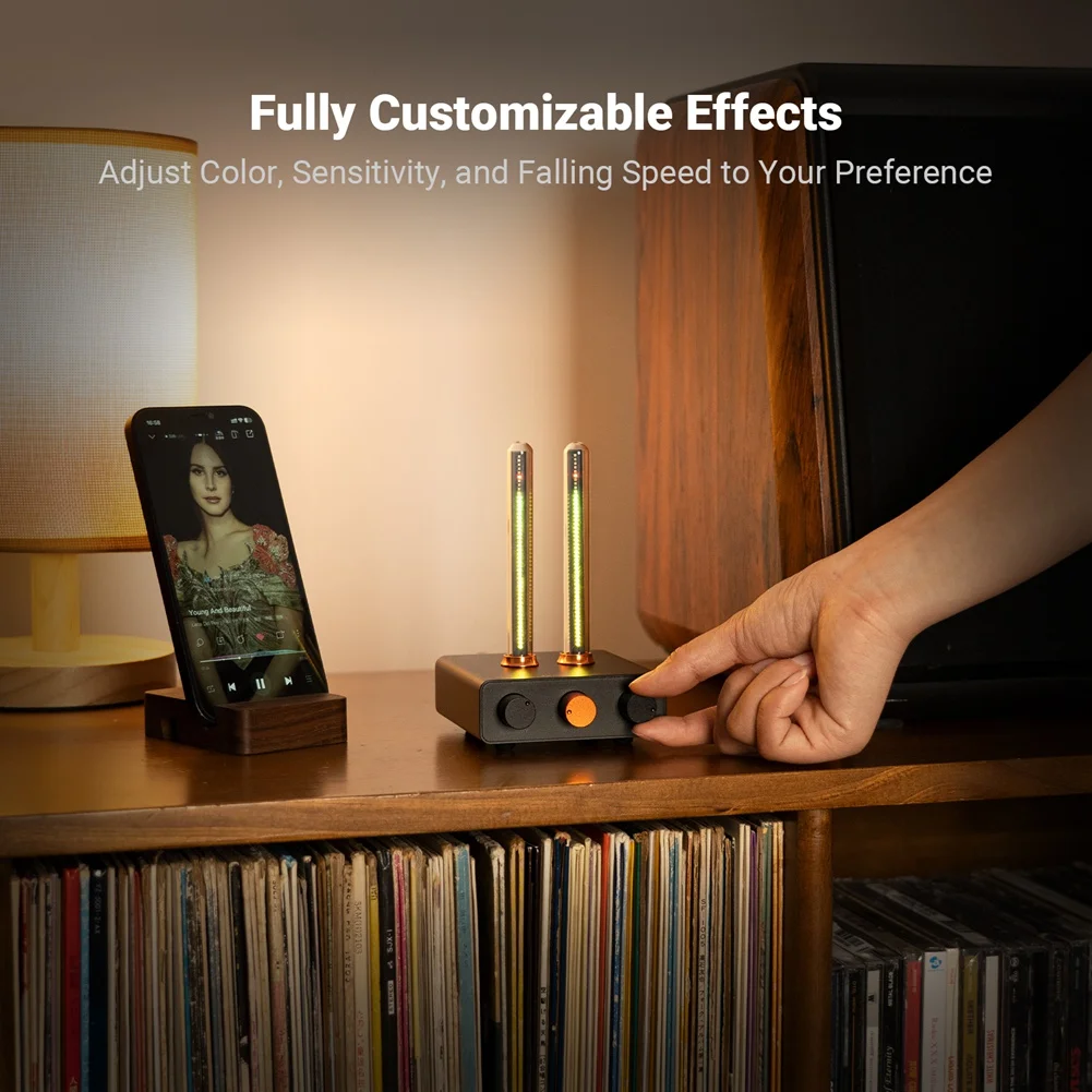 Fosi Audio Visualizer Music Rhythm Ambient Light RGB Computer Monitor Light Bar Music Rhythm LED Rhythm Ambient Lamp