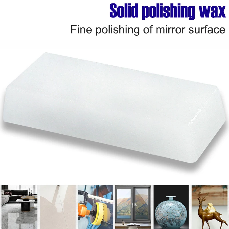 1 PCS Solid Polishing Wax For Metal Stone Ceramic Glass Polishing Maintenance Decontamination Scratch Repair Abrasive Block