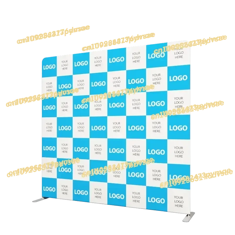NEW Custom Design 8ft 10ft 20ft Straight Backdrop Tension Fabric Portable Backdrop Trade Show Display Photo Booth Backdrop