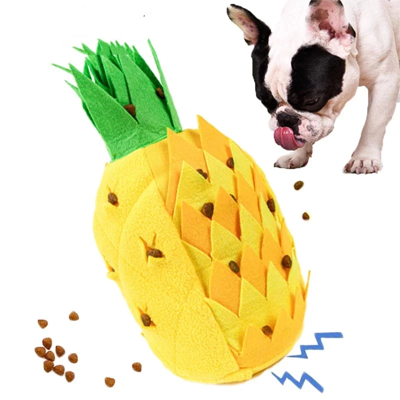 Zabawki dla zwierząt Pies wąchanie Ananas Koc treningowy dla zwierząt Puzzle Zabawki Wąchanie Podkładka treningowa Aktywność Koc Karmienie psa Rzeczy