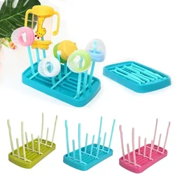Baby Drain Drying Racks Bottle Dry Rack Blue Baby Cleaning Dryer Drainer Storage Drying Rack Baby Bottle Holder