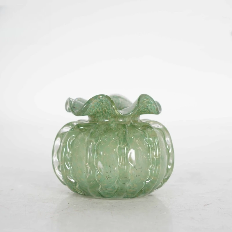 

Green candy bag glazed vase home desktop porch money bag decorative ornament water nourishment